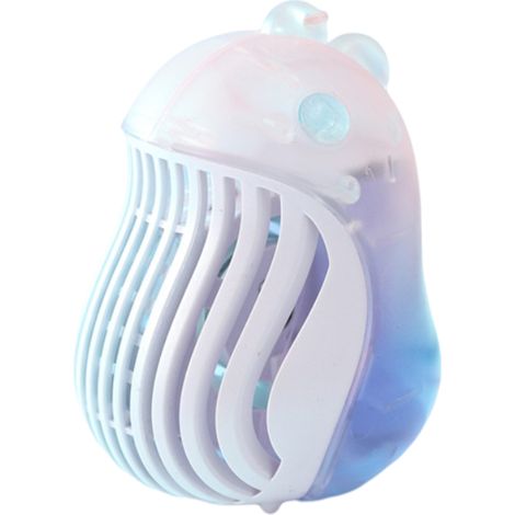 Mini ventilateur de bureau portable transparent et coloré en forme de dinosaure avec lampe, multifonctionnel et de poche.-AquaForge