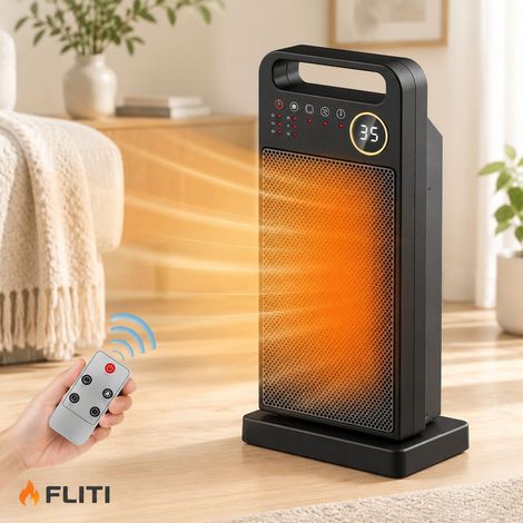 FLITI Ultrixe 2000W PTC Ceramic Fan Heater with 3 Modes, Remote Control, and 70° Oscillation - Portable (1/5)