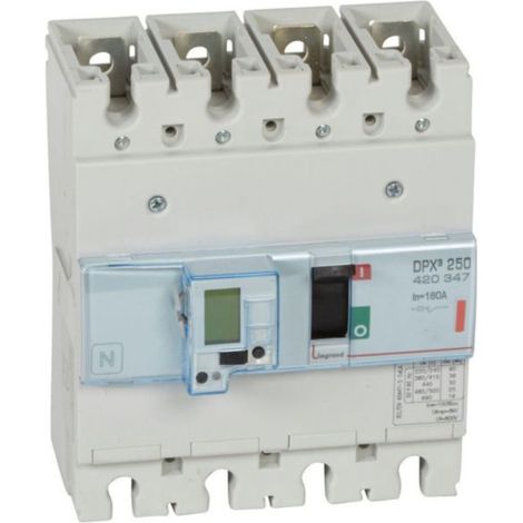 Disjoncteur électronique DPX³250 pouvoir de coupure 36kA 400V - 4P - 160A - LEGRAND