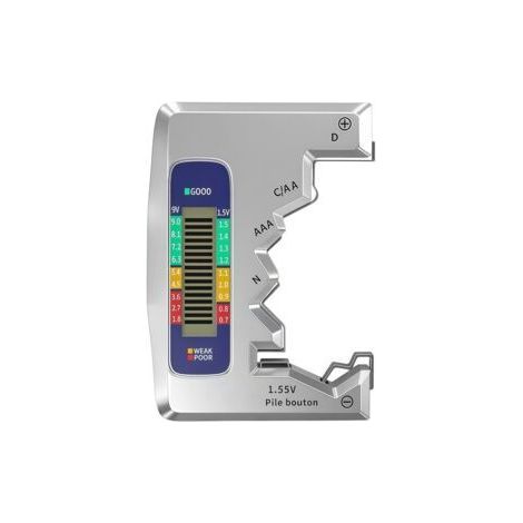 Universal Digital Battery Tester for AA AAA C D N 9V 1.5V Button Cell Batteries Mini Batteries (1/5)