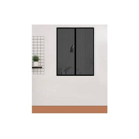 ZANZARIERA MAGNETICA P/FINESTRA 120X160CM NERO