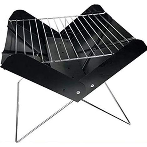 Holzkohlegrills, faltbarer Grill, leicht zu transportieren, Holzkohlegrill, kleine Haushalts-Grillutensilien, BBQ-Grill