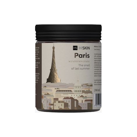 Candela profumata in cera di soia Hiskin Bon Voyage Paris, 100 ml