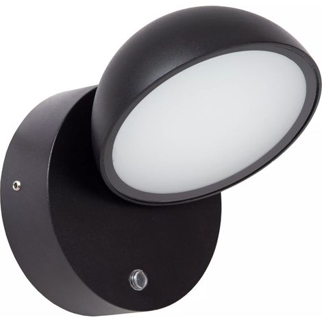 Applique esterno orientabile nero sensore crepuscolare LED12W (1/5)
