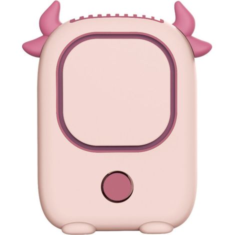 Ventilateur de cou portable sans pales, rechargeable USB, rose démon - Mini ventilateur de bureau et main (1/5)