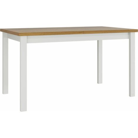 Table Victorville 126, Grandson chêne, 78x80x140cm, Disponible, Stratifié, Bois
