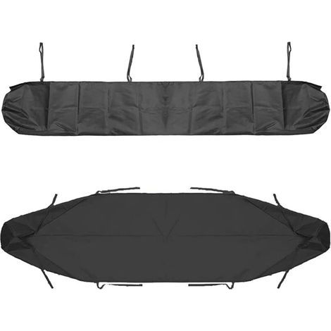Auvent DeTerrasse, De Terrasse De Rangement Housse Auvent, Protection La Neige Anti-poussiere en Imperméable(4m / 13.12ft,Black) (1/5)