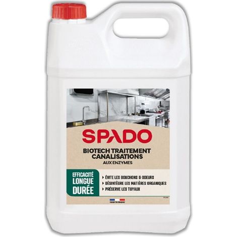Entretien canalisation spado biotech traitement bidon 5 litres