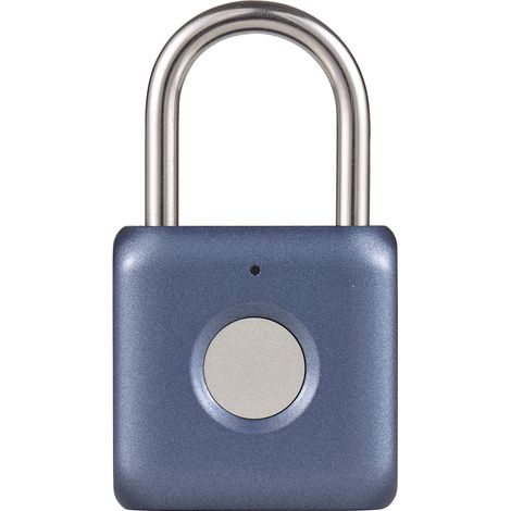 Mini cadenas à empreinte digitale rechargeable par USB, 20 empreintes digitales, étanche IPX2, antivol, pour porte, vélo, bagages, sac à dos, armoire (1/5)