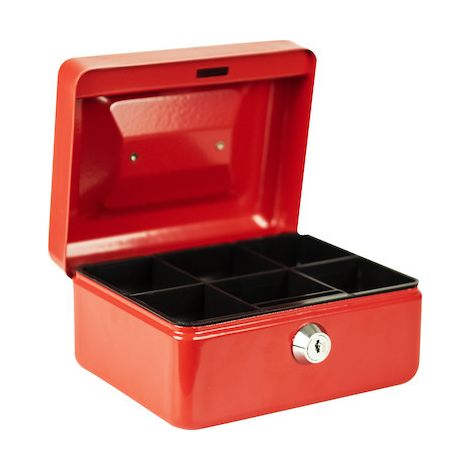 BURG-WÄCHTER OB-Geldkassette, mit Hartgeldeinsatz, MONEY 5015 red, Stahlblech rot, 40040 (1/2)