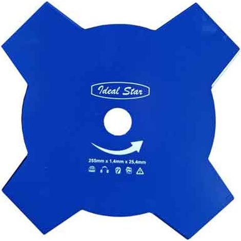 DISCO PER DECESPUGLIATORE 4 DENTI Ø 255x1,4 mm