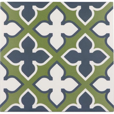 Carrelage sol / mur effet ciment à motif 20x20 cm RIVOLI - NAPLES(vendu par boite de 1m2) (1/2)