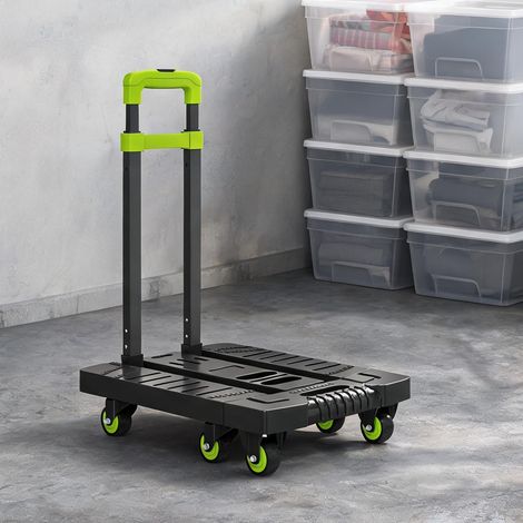 Diable pliant métal 200 kg plateforme extensible 49 x 35 x 102 cm (1/5)