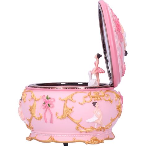 Rotierende LED-Spieluhr, dekorative Drehfigur für Zuhause, Geburtstagsgeschenk für Mädchen, funkelnde Lichtbox. (1/5)