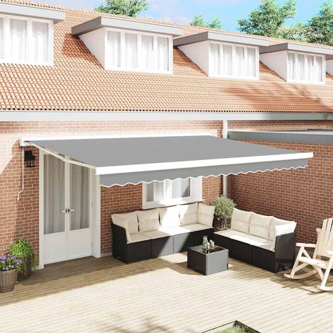 Awning White 5 x 3 m Metal vidaXL (1/5)
