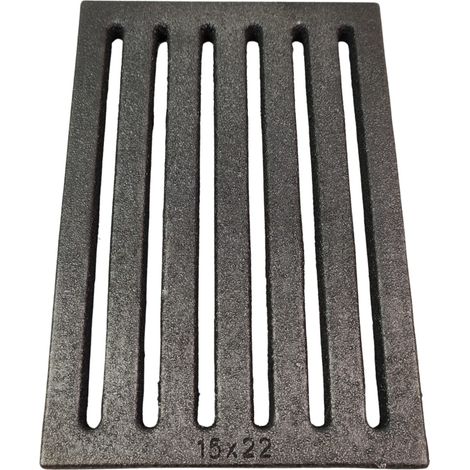 Grille à cendres pour poêles à cheminée Speedy MR – Fonte – Dimensions 220 x 150 x 10 mm – Encastrable et montage rapide – Kaminxpert (1/2)