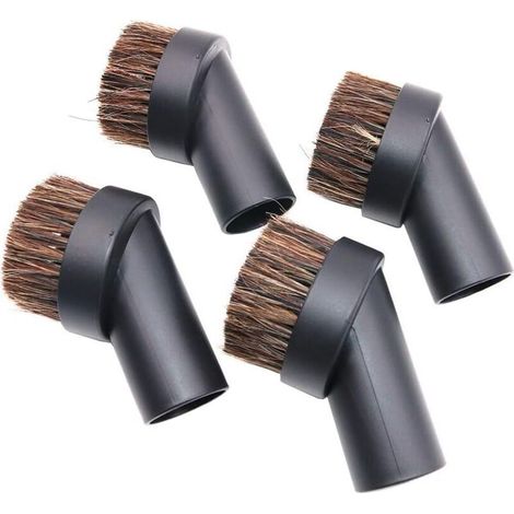 Set di 4 accessori per aspirapolvere: spazzola morbida in crine di cavallo, piccolo strumento di pulizia angolare/di ricambio per la guida (1/4)