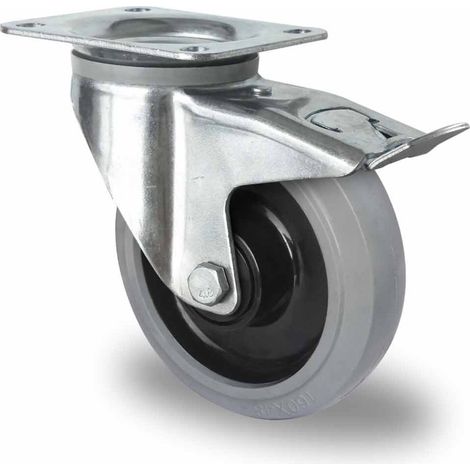 CASCOO Lenkrolle mit Totalfeststeller ø 160 mm Serie R4E2 Doppelkugellager