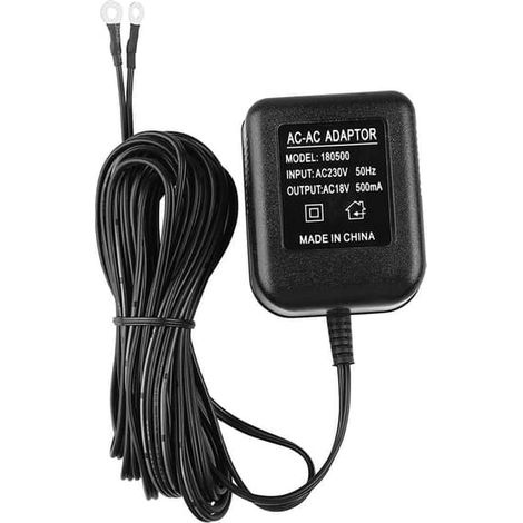 BelleRise - Adaptateur secteur 18 V 500 mA avec chargeur de batterie pour sonnette extérieure Ring (prise UE). (1/5)