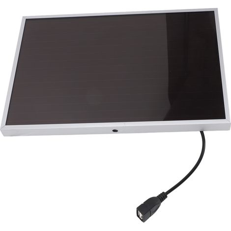 Ortviai Panneau Solaire Portable 20 W 12 V avec Cadre en Aluminium, Silicium Amorphe, Résistant à la Chaleur et au Feu (1/5)