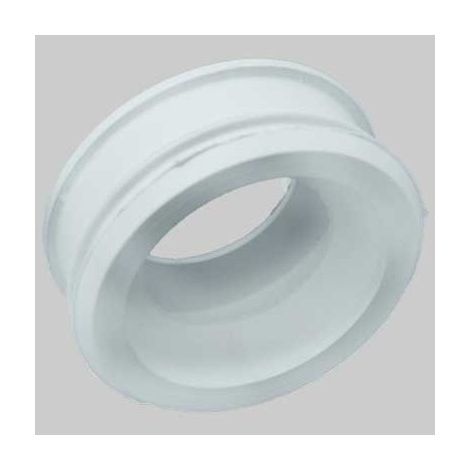 MORSETTO PER WC IN GOMMA BIANCA Ø est. mm 60 / int. mm 40÷45