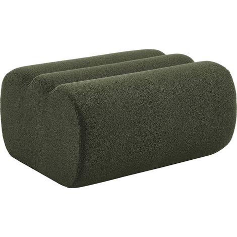 sweeek - Hocker, Fußhocker mit strukturiertem Bouclé-Bezug
