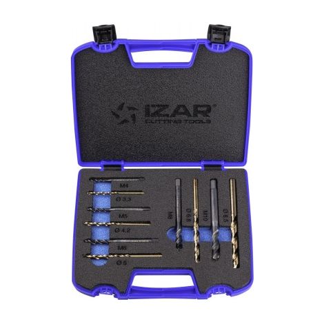 Macho Maquina Set + 1016 HSS Co Helicoidal HSS Co-V DIN371 (M) Mat. Aleados -3153- IZAR