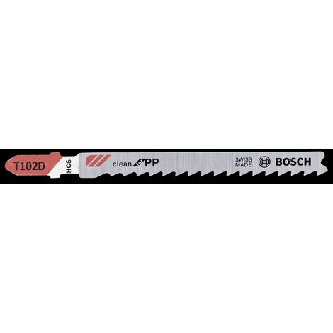 BOSCH - 2 LAME PER SEGHETTO CLEAN PP T102D