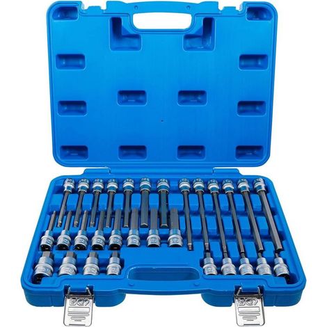 Jeu de Douilles et Embouts 1/2 30 pcs - Six Pans Intérieurs - Polyvalence et Précision, Chrome-Vanadium - D-Work (1/5)