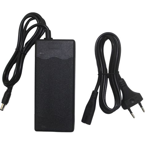 Chargeur de batterie CC 42 V 2 A pour scooter (normes européenne, américaine, britannique et australienne) - Adaptateur chargeur pour batterie lithium - Norme européenne