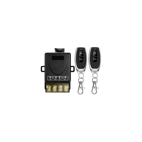 ON OFF Interrupteur de télécommande Haute Puissance sans Fil 433Mhz, RF AC 220V/240V/110V 30A pour lumière, Pompe à Eau, appareils ménagers, Irrigation agricole,Normalement ouvert 66x44cm (1/5)