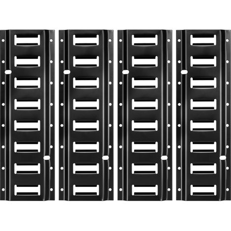 Kit de rails d'arrimage E-Track 4x0.4m avec sangles, anneaux et accessoires pour garages et remorques idéal pour le transport. (1/5)