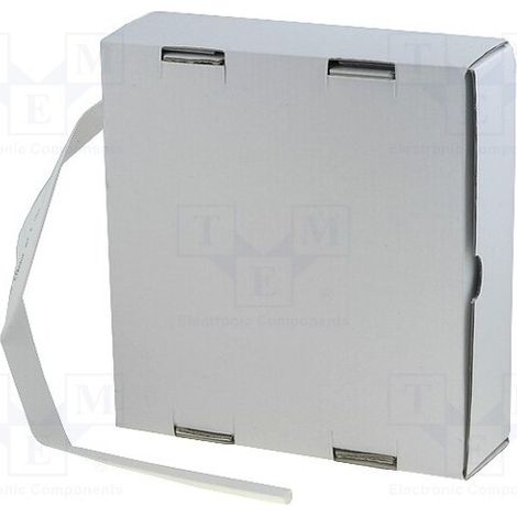 Tubo termorestringente 6,4 mm 2:1 White Box 15m Hft6.4/box-wh