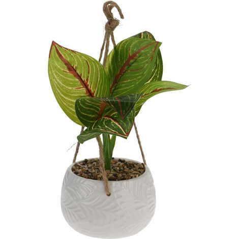 Pianta artificiale pendente in vaso, modello 3 (1/3)