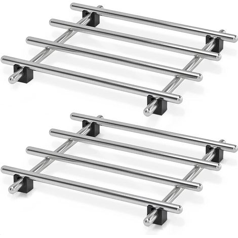 Lot de 2 dessous de plat en acier inoxydable pour Instant Pot - Dessous de plat de cuisine en acier inoxydable de 18 x 18 cm pour plats chauds (1/5)