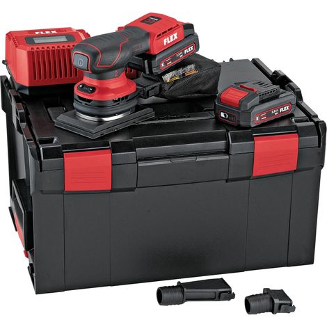 Flex Akku-Schwingschleifer mit Drehzahlregelung OSE 2-80 18-EC, Ausführung: 532086, 2,5 AH Akkus/L-BOXX (1/5)