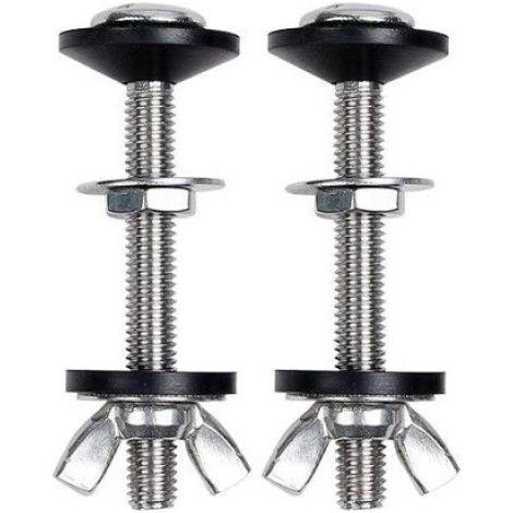 Vis pour abattant WC - - Universel - Acier inoxydable - Caoutchouc - 80 mm (1/3)