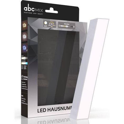 LED Hausnummer / Schrägstrich CCT 12V 2700K/4000K/6500K