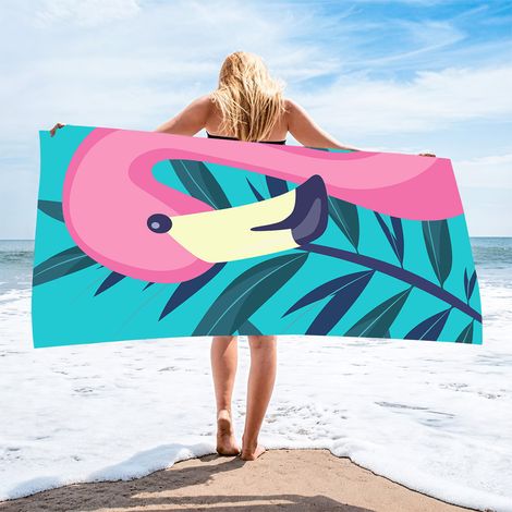 Strandtuch, ultrafeines, saugfähiges Strandtuch aus Fasern, bedrucktes Handtuch, Strandmatte