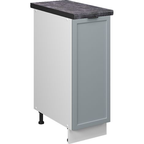 Armadio cucina dispensa alto Fame-Line, Blu-grigio chiaro, 30 cm , PL Antracite, Vicco
