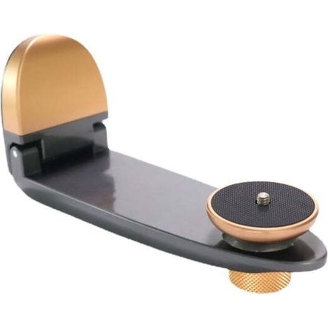 Projector wall mount, foldable adjustable load stand in black and gold, 4KG