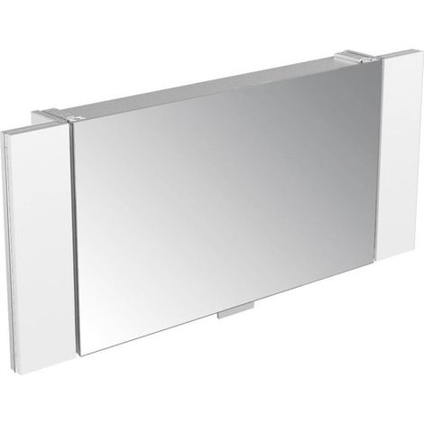 Armadio a specchio EDITION 11 1400 x 610 x 155 mm / 1050 mm con sistema audio Bluetooth anodizzato argento KEUCO