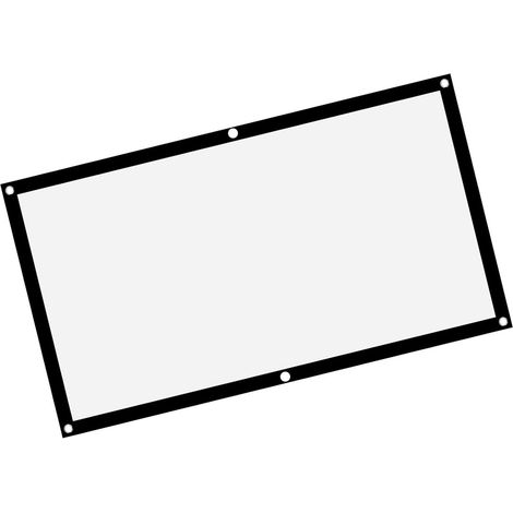 Écran De Projection 50 Pouces - 16:9 - Polyester Blanc - Portable Non Pliable - Pour Cinéma Extérieur Et Intérieur (1/5)