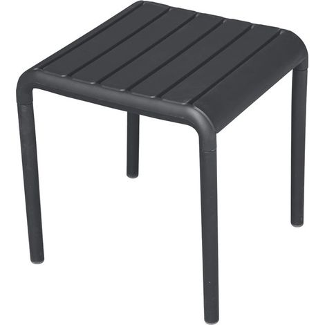 Moia Greenwood Tavolino 45 x 45 Cm in Polipropilene Antracite con Fibra di Vetro – Outdoor Design Moderno