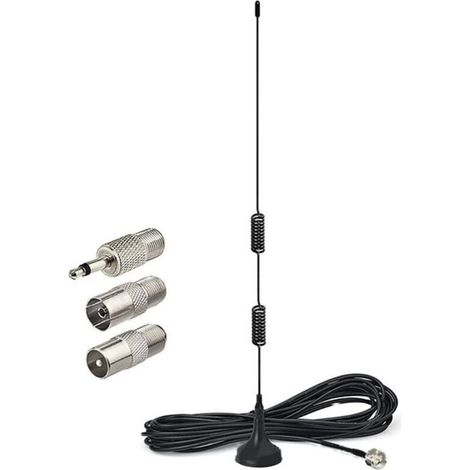 Support magnétique d'antenne DAB FM pour radio stéréo numérique DAB FM d'intérieur Denon Pioneer Marantz Sherwood avec Bluetooth. (1/5)