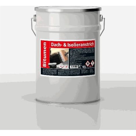 Hamann Bitumen Dach und Isolieranstrich lösemittelhaltig 10 L Dichtmaterialien