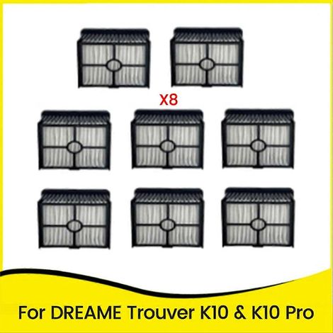 HEPA-Filter für die kabellosen Staubsauger Trouver K10 und K10 Pro (Staub und Wasser) - Ersatzteile für eine höhere Reinigungsleistung (8 Stück) (1/5)