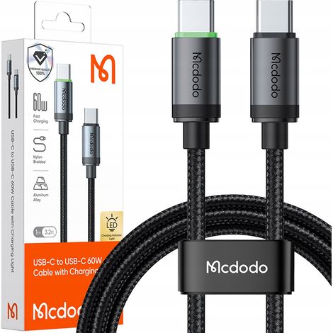 Cable USB-C Mcdodo de carga rápida para Samsung y Apple, USB TIPO C, 3A, 60W, 3M