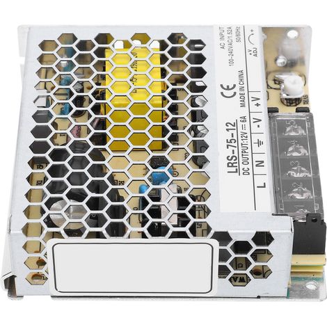 Alimentation à découpage BERM LED 75 W, transformateur, équipement moyenne et basse tension LRS-75-12 (1/5)