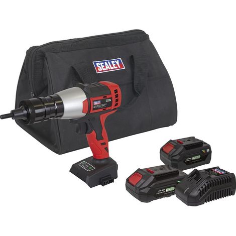Sealey CP20VNRKIT SV20 Series Brushless Cordless Nut Riveter 20V - 2 Batteries (1/2)